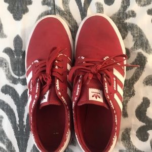 Adidas Red Shoes